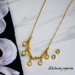 Conjunto mujer acero inoxidable moda zirconias