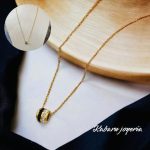 Collar barril 2 tonos  acero inoxidable