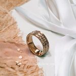 Anillo T8 matrimonio acero inoxidable rosa oro