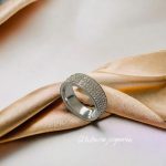 Anillo T6 matrimonio acero inoxidable color plata