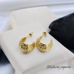 Aretes dorados chicos acero inoxidable