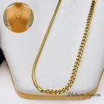 Collar dorado de bloque acero inoxidable