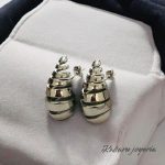 Pendientes color plata acero inoxidable de gotas