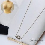 Collar color plata acero inoxidable nudo