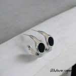 Pendientes color plata acero inoxidable