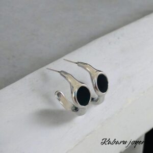 Pendientes color plata acero inoxidable