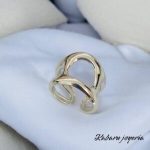 Anillo ajustable color plata acero inoxidable hueco
