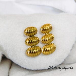 Pendientes dorados acero inoxidable conchas colgantes