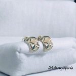 Aretes color plata acero inoxidable medianos