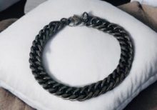 Pulso unisex acero inoxidable color negro