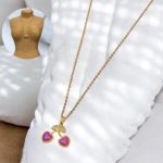 Collar dorado acero inoxidable fruit