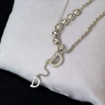Collar color plata acero inoxidable D